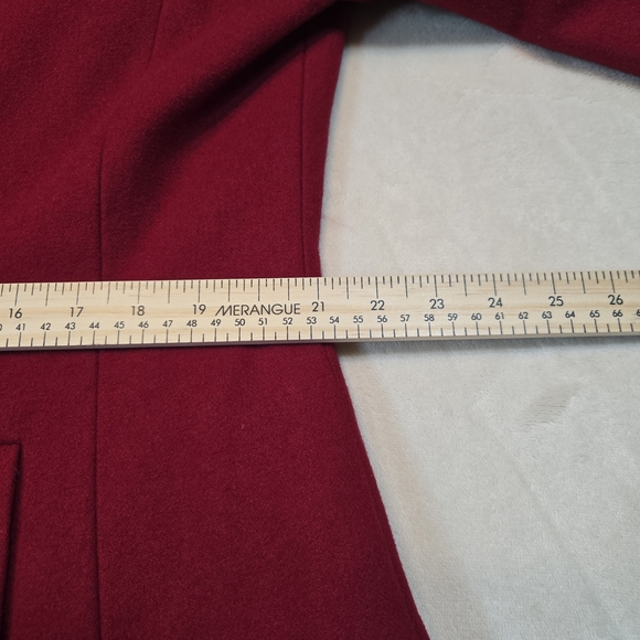 London Fog Women's Red Peacoat - Picture 9 of 9